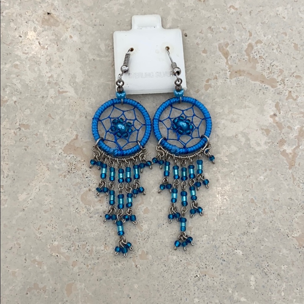 Boho dream catcher earrings